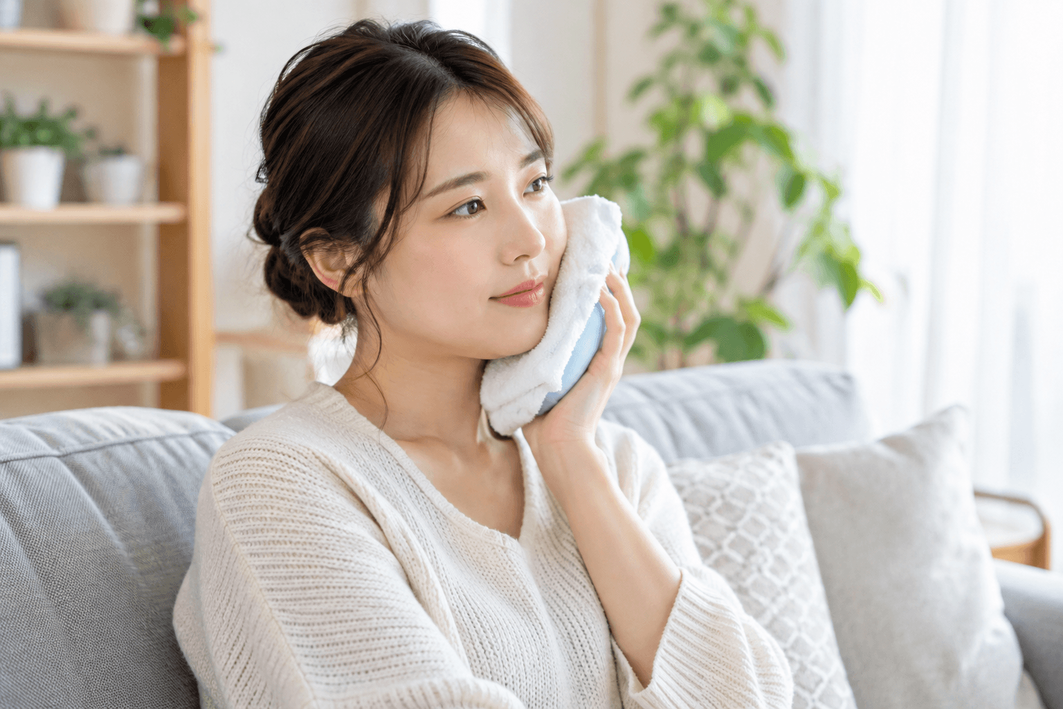 親知らず抜歯後の腫れを抑えるためのセルフケアのイメージ画像